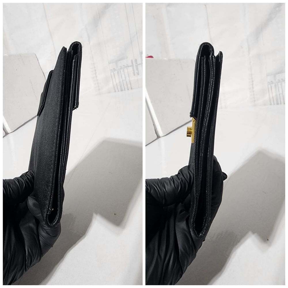 Prada Nylon Compact Wallet Black - Picture 5 of 13